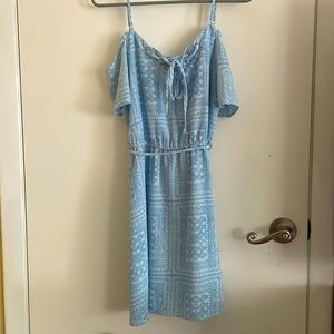 Light blue floral dress